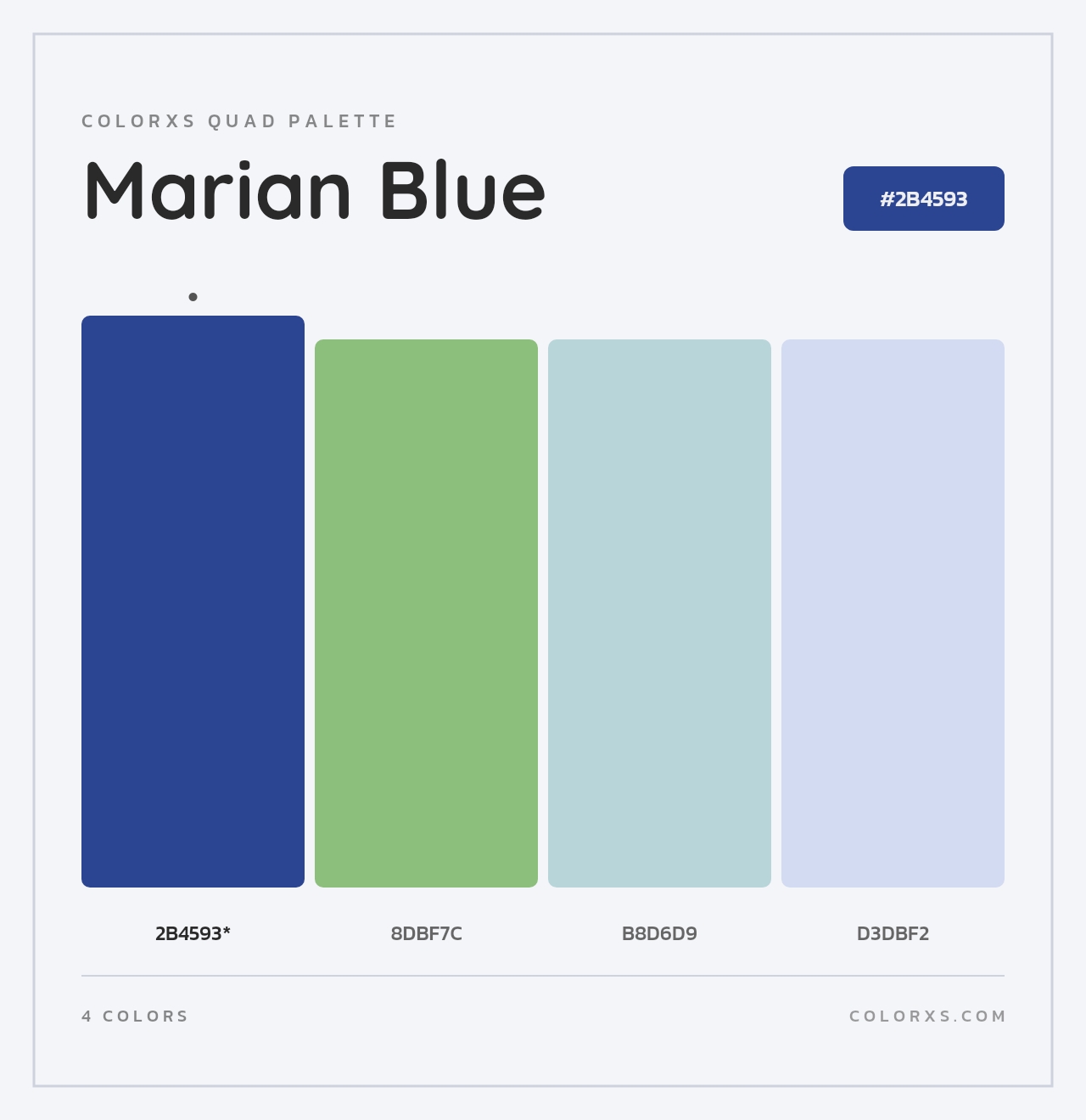 Marian Blue - Colorxs Quad Palette