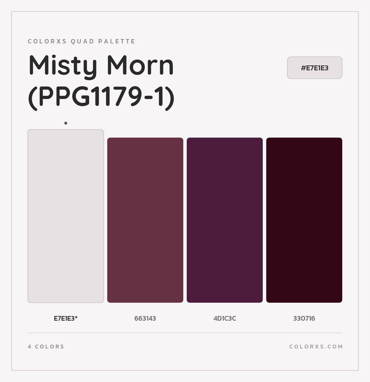 Misty Morn (PPG1179-1) - Colorxs Quad Palette