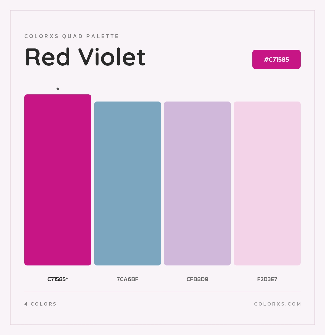 Red Violet - Colorxs Quad Palette