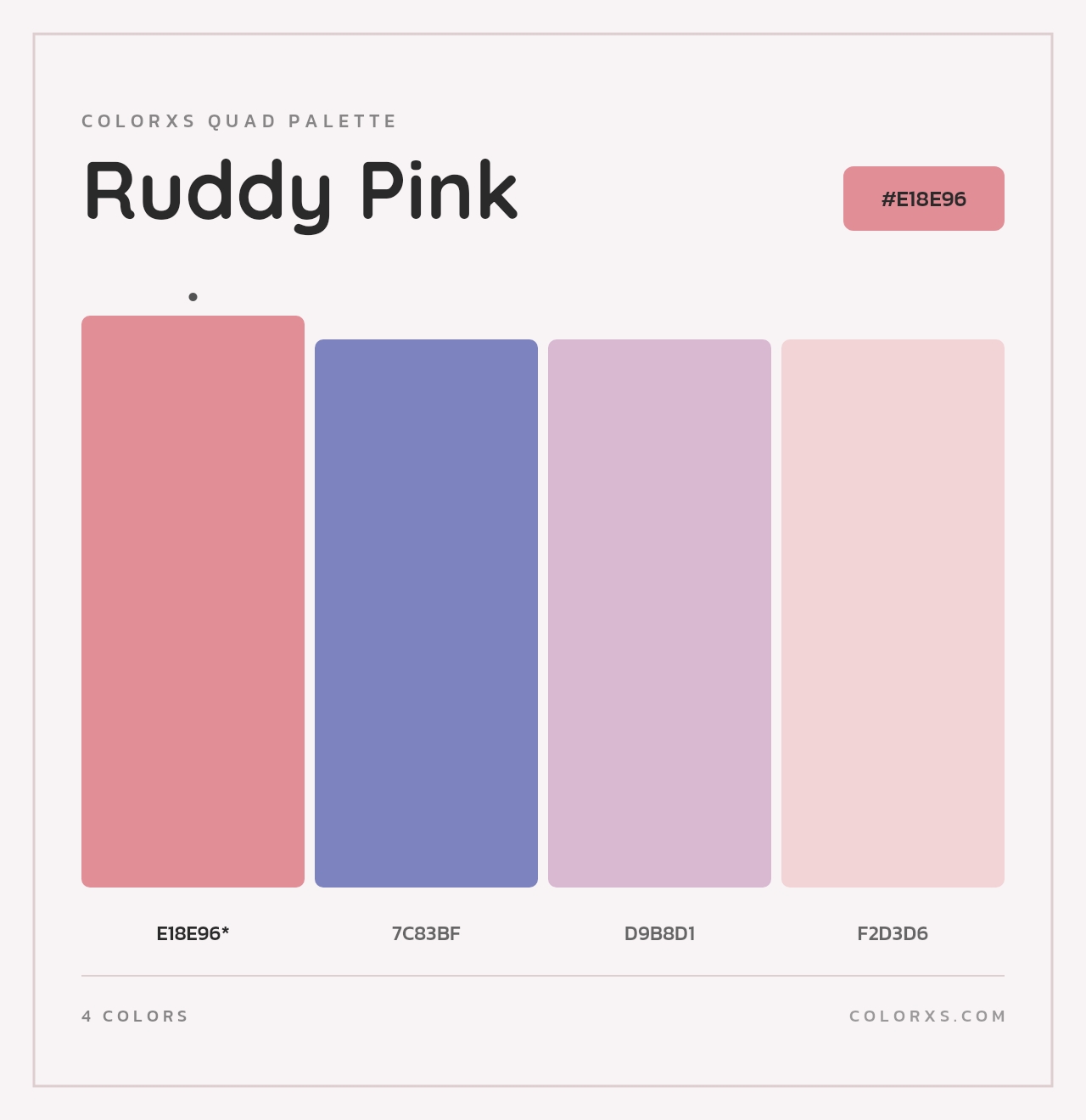 Ruddy Pink - Colorxs Quad Palette