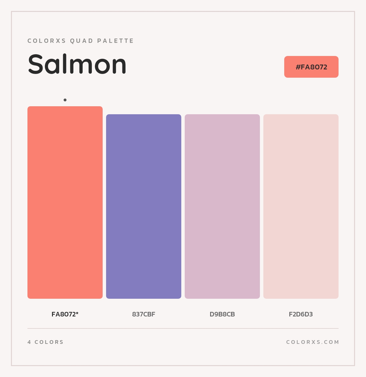 Salmon - Colorxs Quad Palette