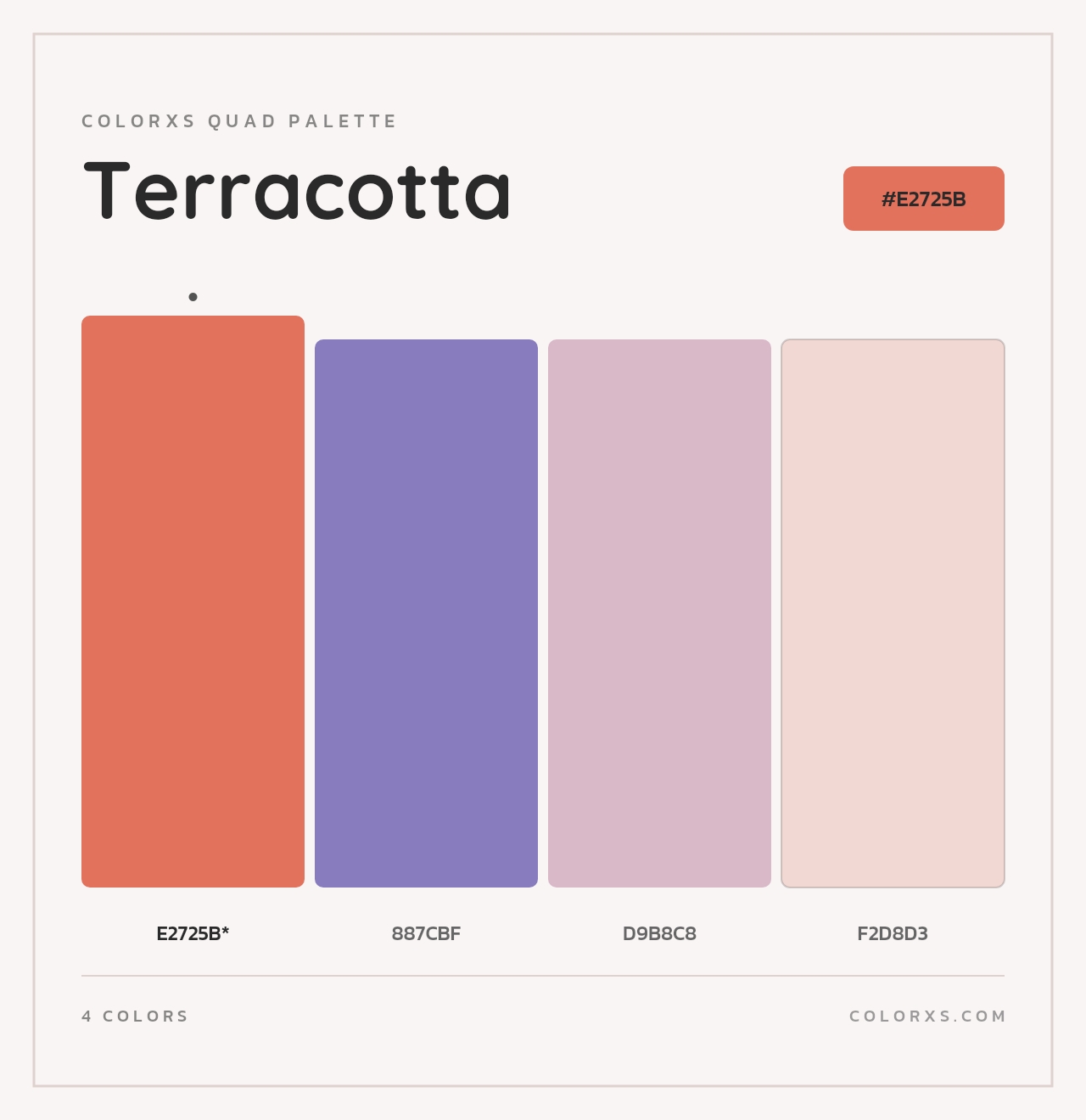Terracotta - Colorxs Quad Palette