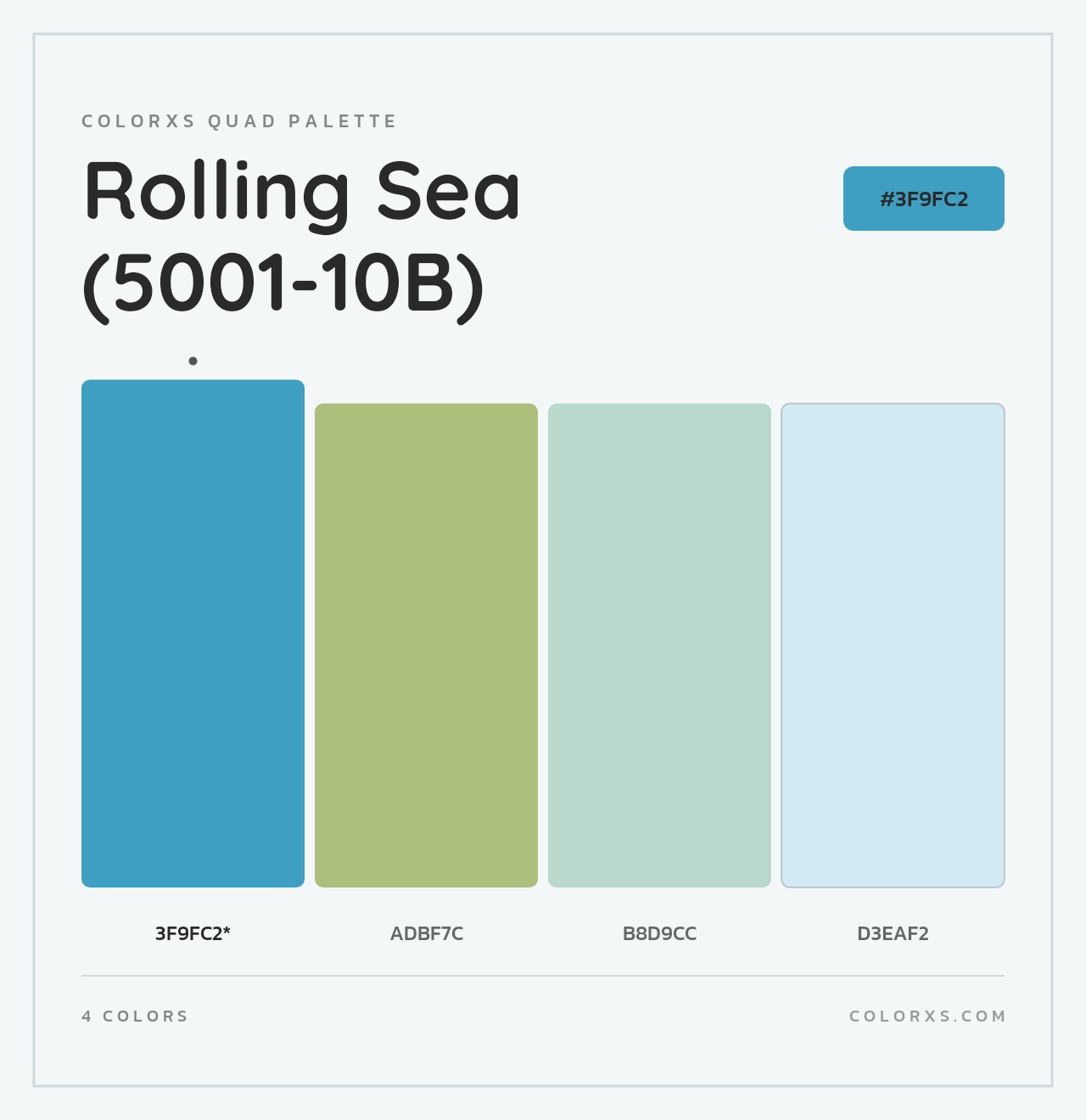 Rolling Sea (5001-10B) - Colorxs Quad Palette