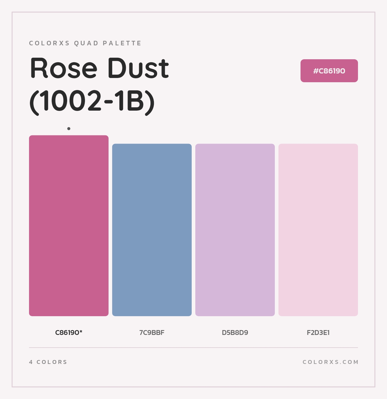 Rose Dust (1002-1B) - Colorxs Quad Palette