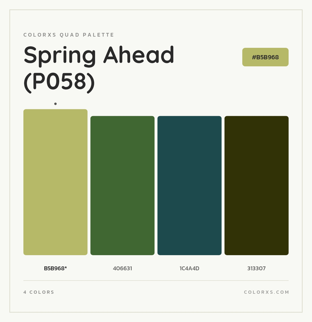 Spring Ahead (P058) - Colorxs Quad Palette