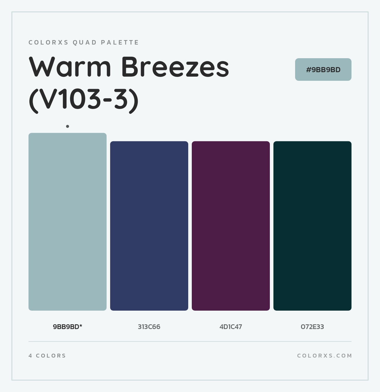 Warm Breezes (V103-3) - Colorxs Quad Palette