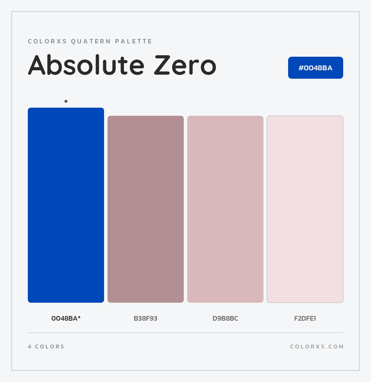 Absolute Zero - Colorxs Quad Palette
