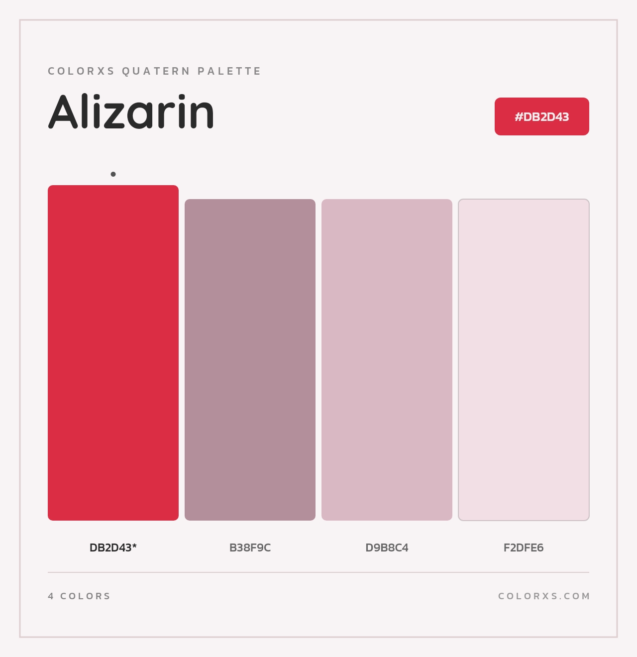 Alizarin - Colorxs Quad Palette