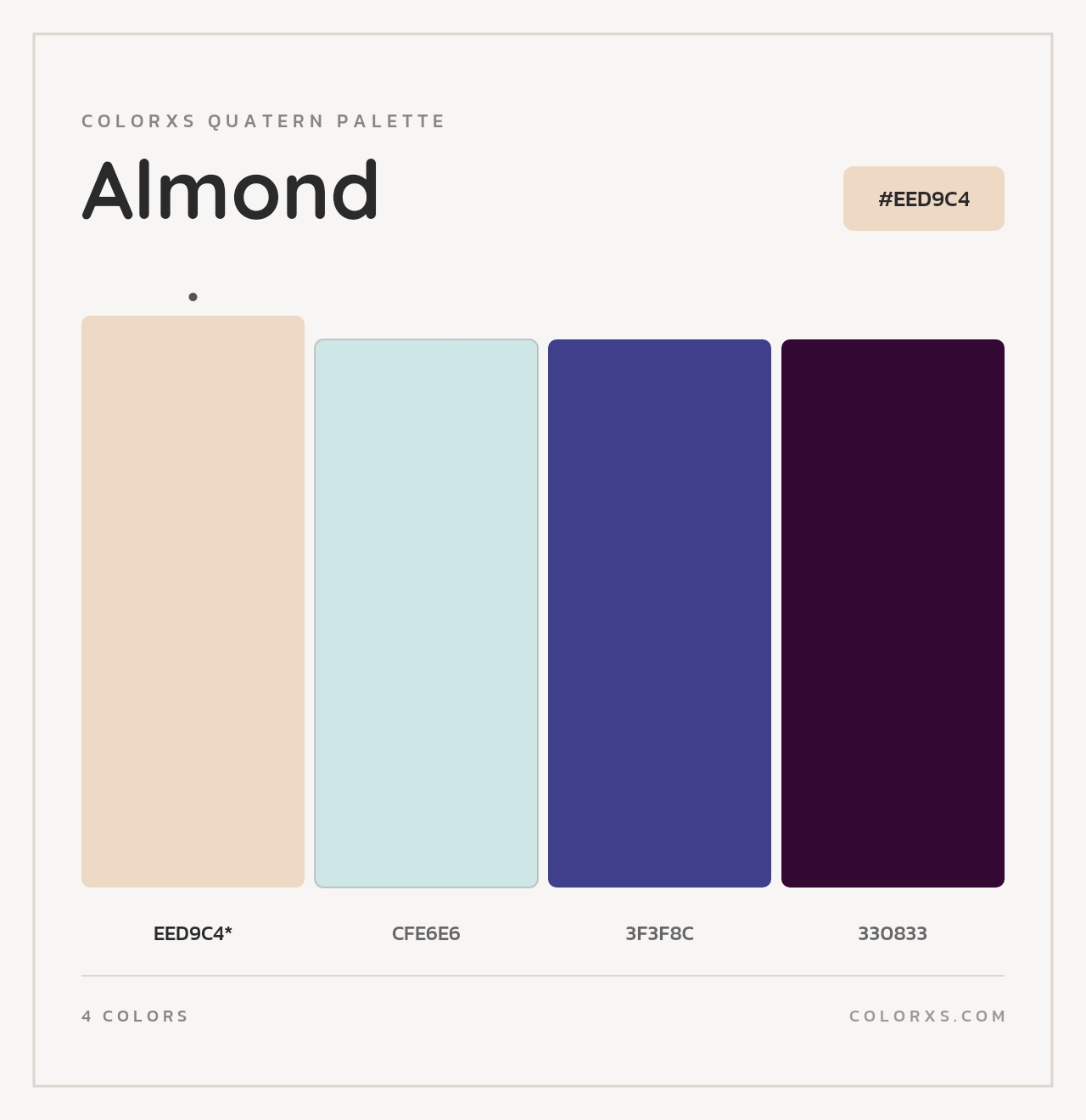 Almond - Colorxs Quad Palette