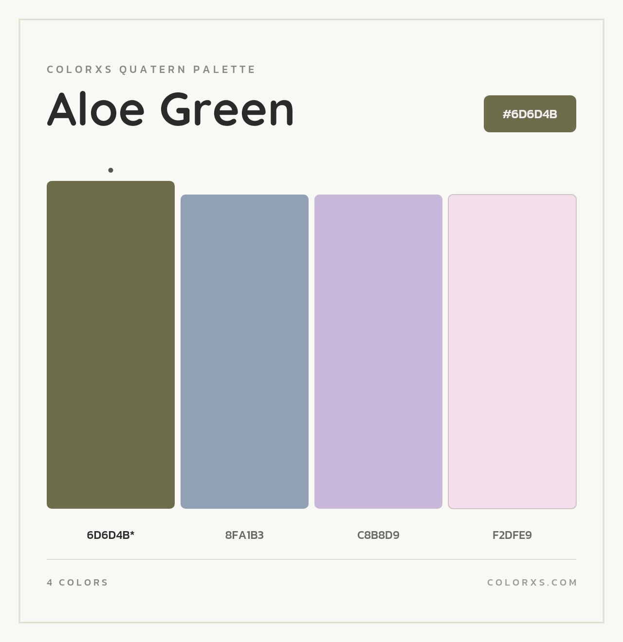 Aloe Green - Colorxs Quad Palette