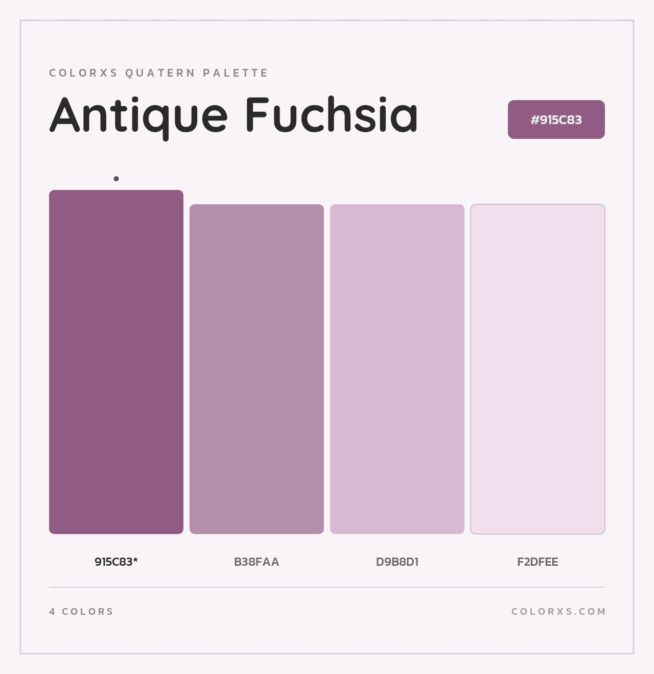 Antique Fuchsia - Colorxs Quad Palette