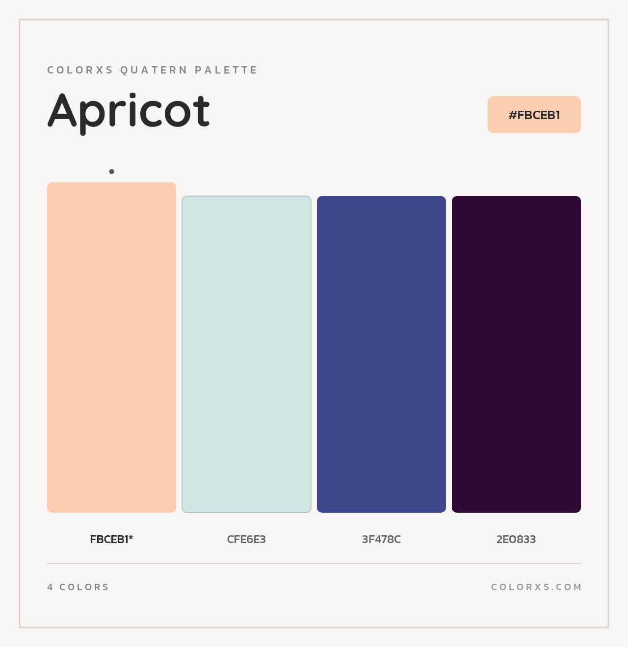 Apricot - Colorxs Quad Palette