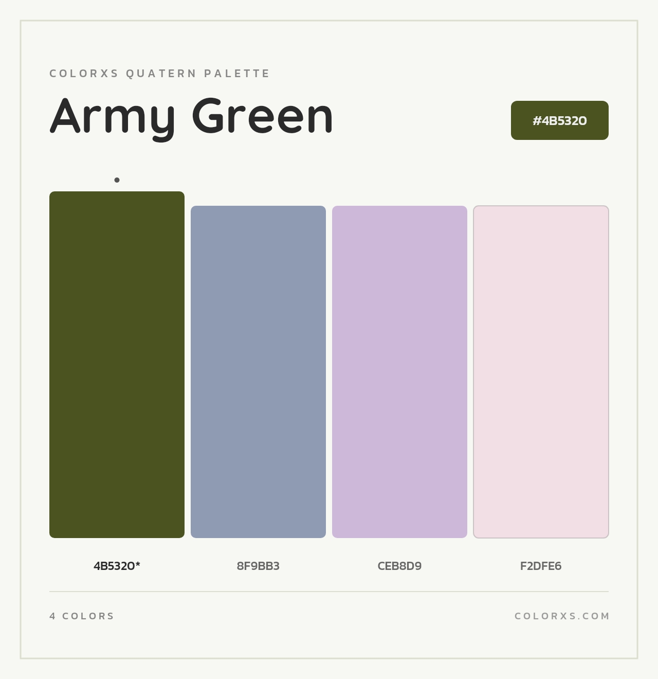 Army Green - Colorxs Quad Palette