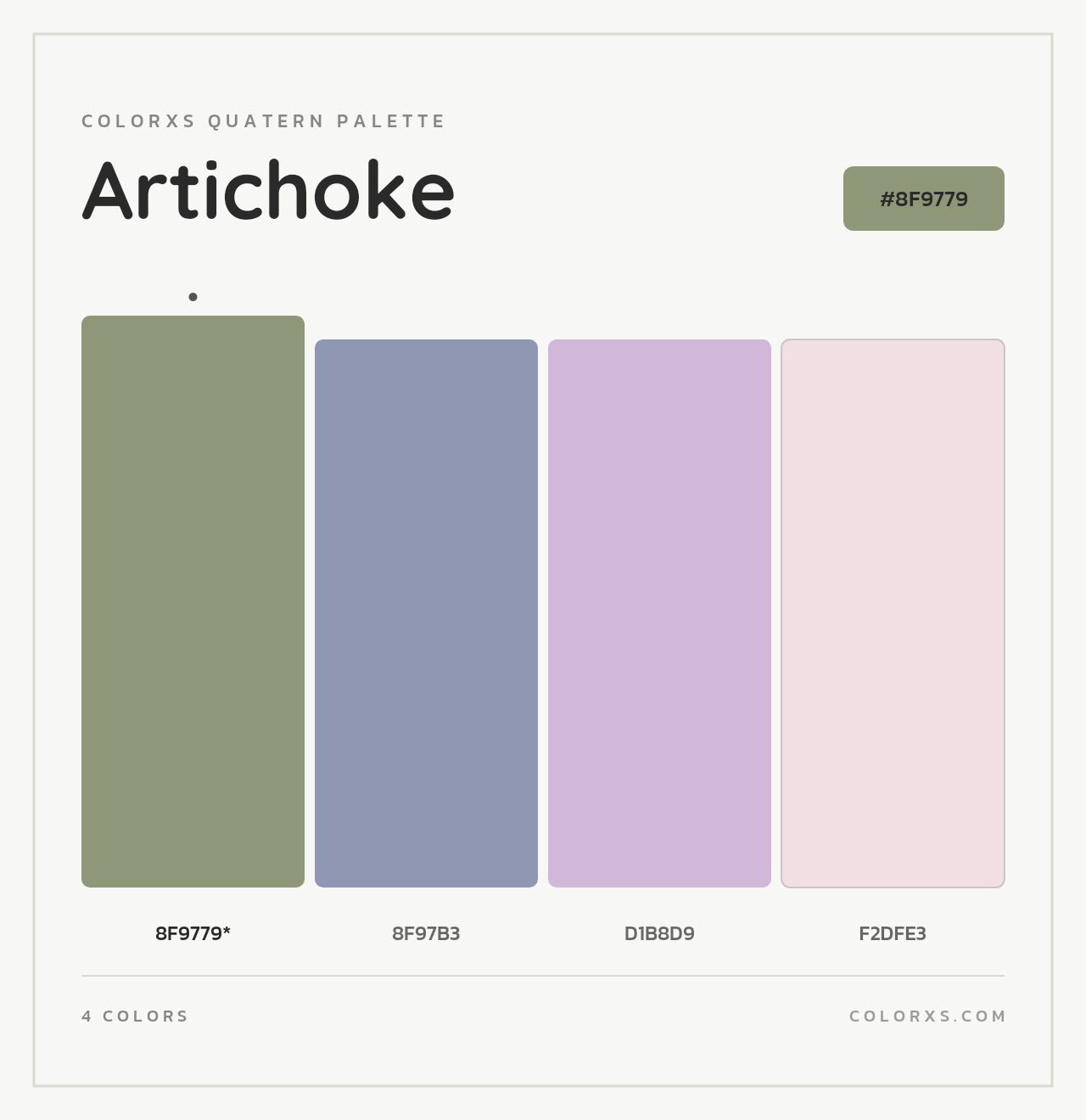 Artichoke - Colorxs Quad Palette