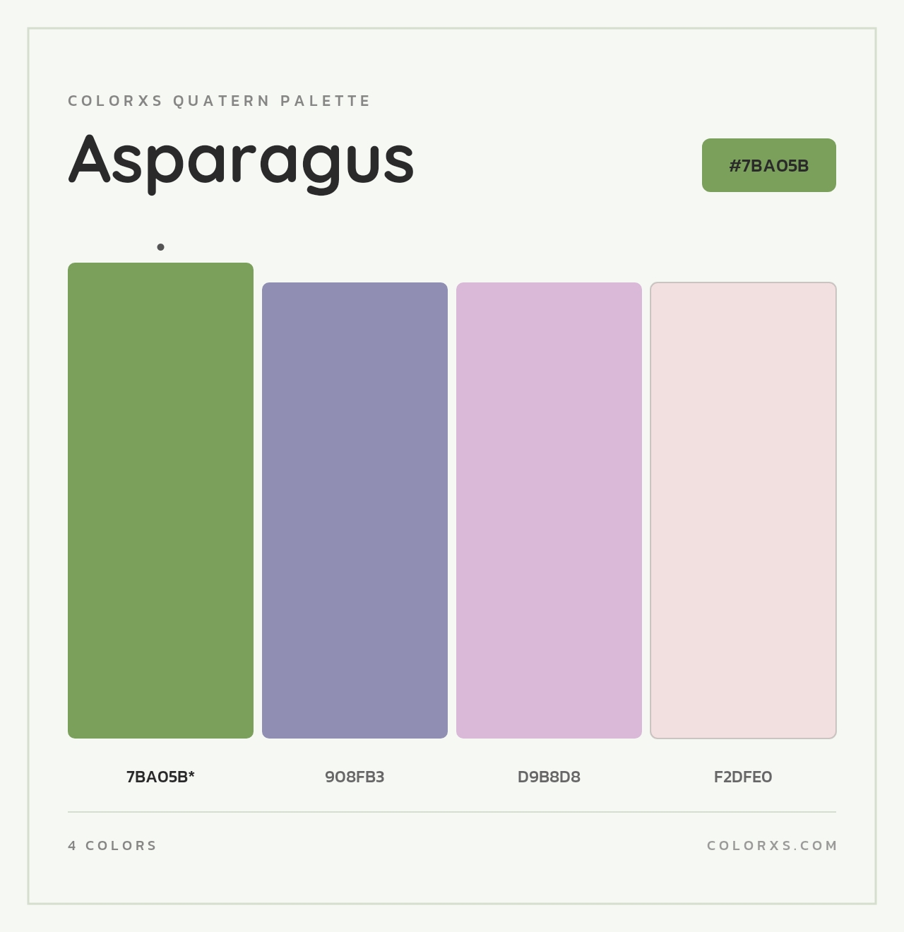 Asparagus - Colorxs Quad Palette