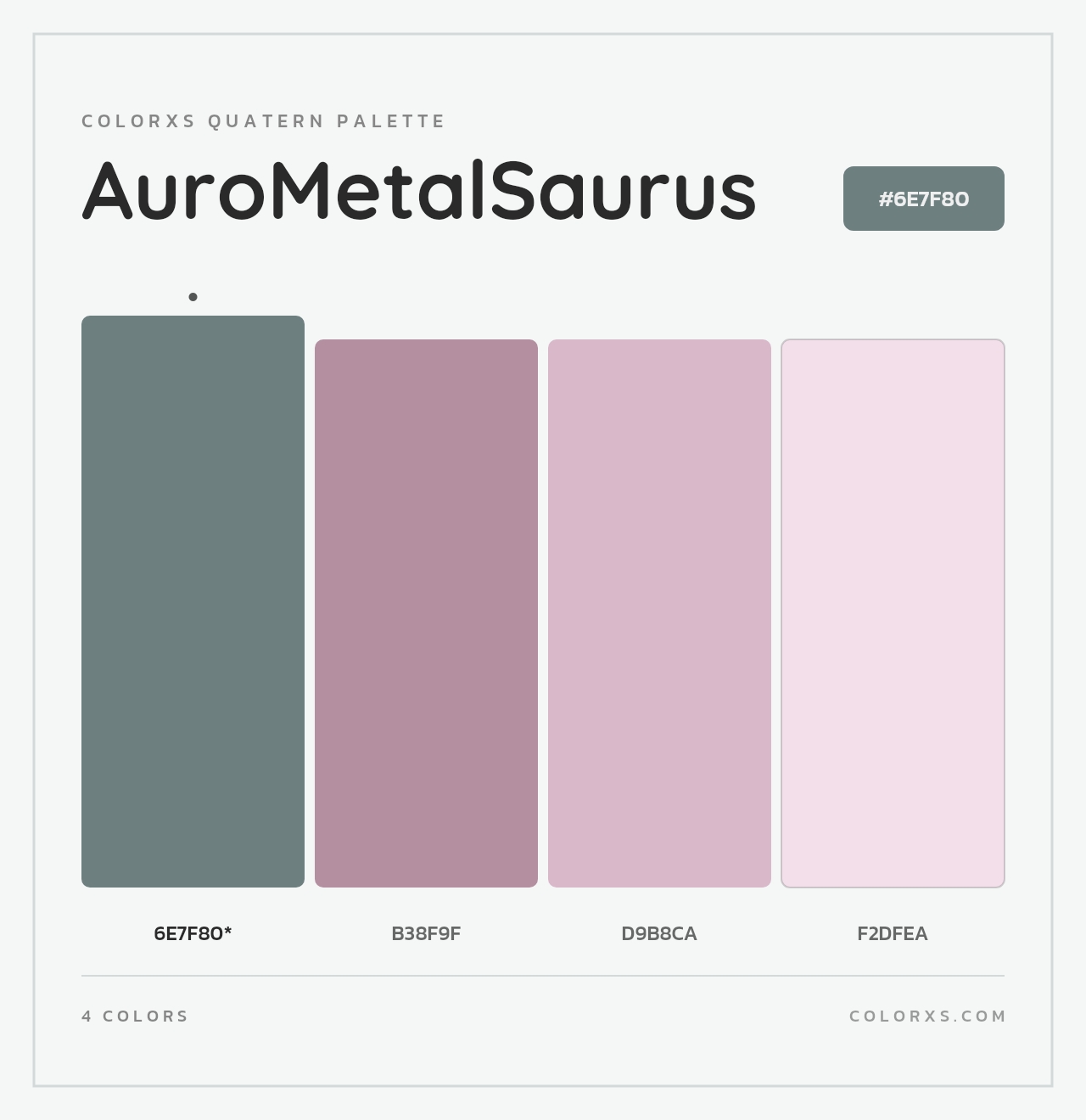 AuroMetalSaurus - Colorxs Quad Palette