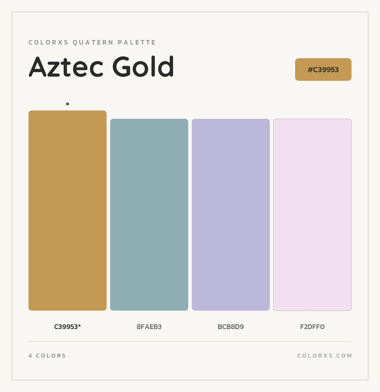 Aztec Gold - Colorxs Quad Palette