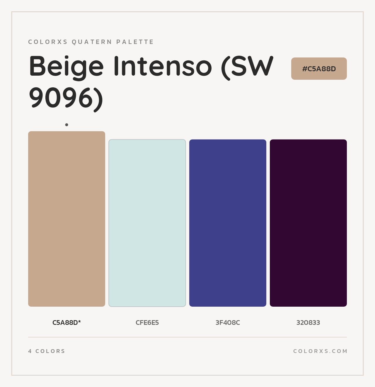 Beige Intenso (SW 9096) - Colorxs Quad Palette