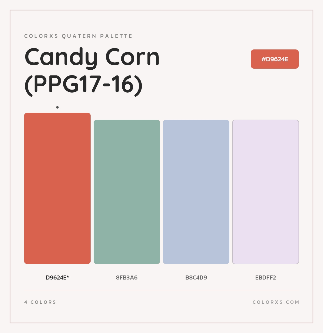 Candy Corn (PPG17-16) - Colorxs Quad Palette