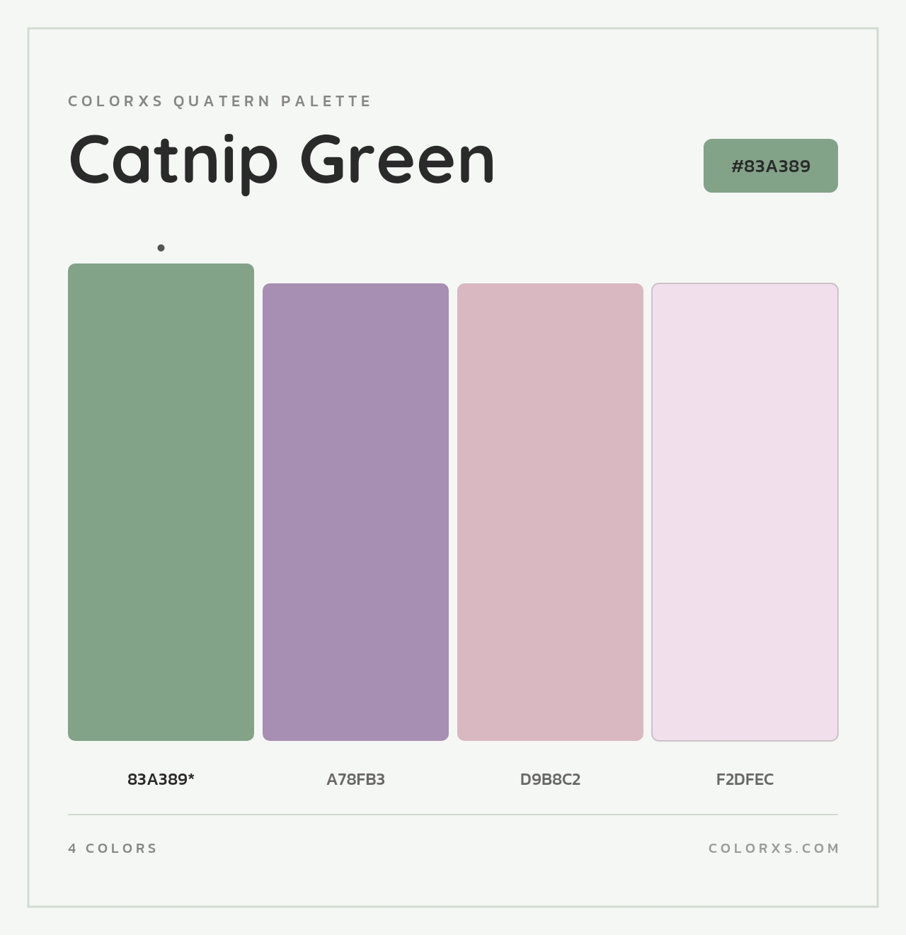 Catnip Green - Colorxs Quad Palette
