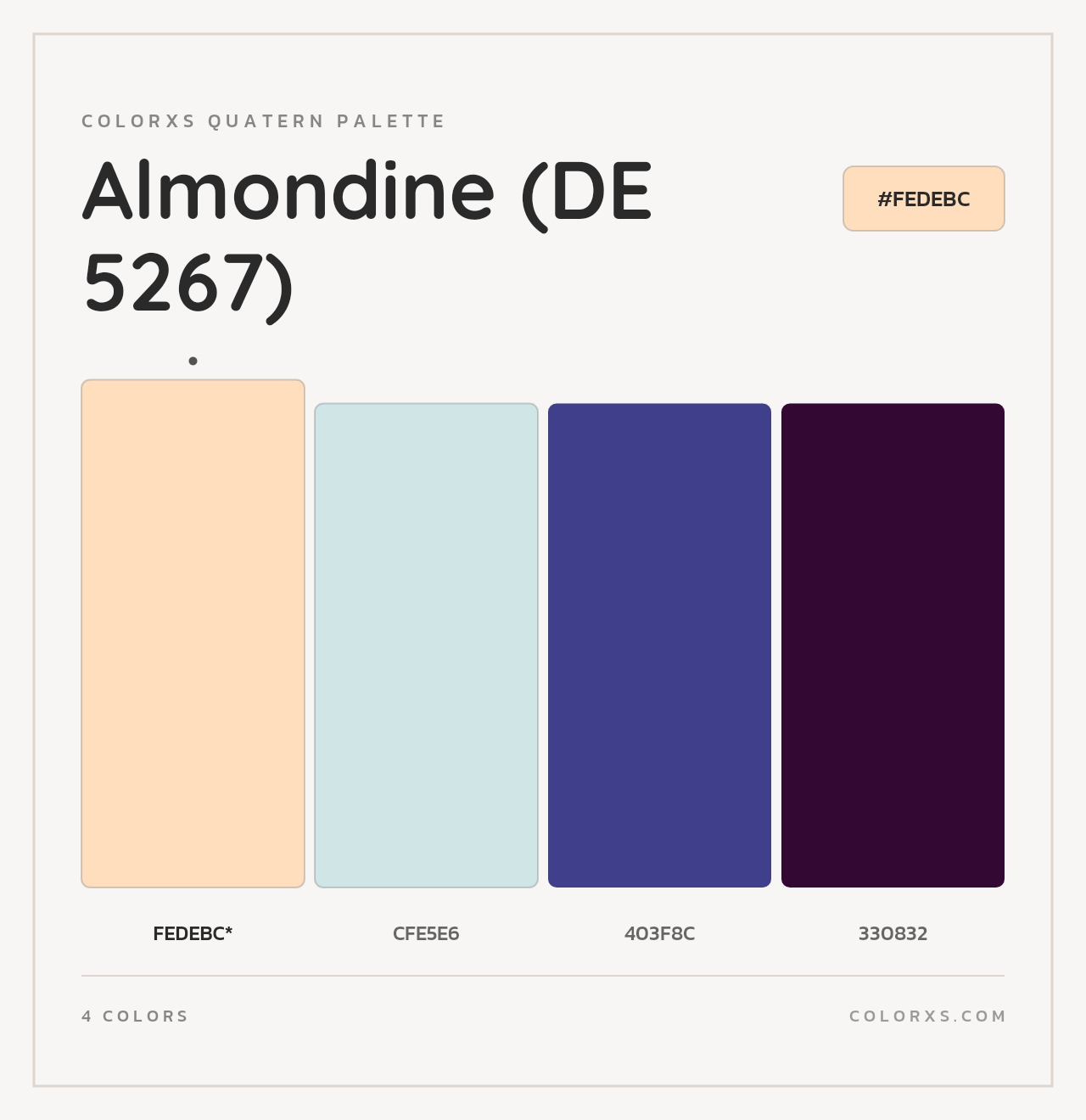 Almondine (DE 5267) - Colorxs Quad Palette