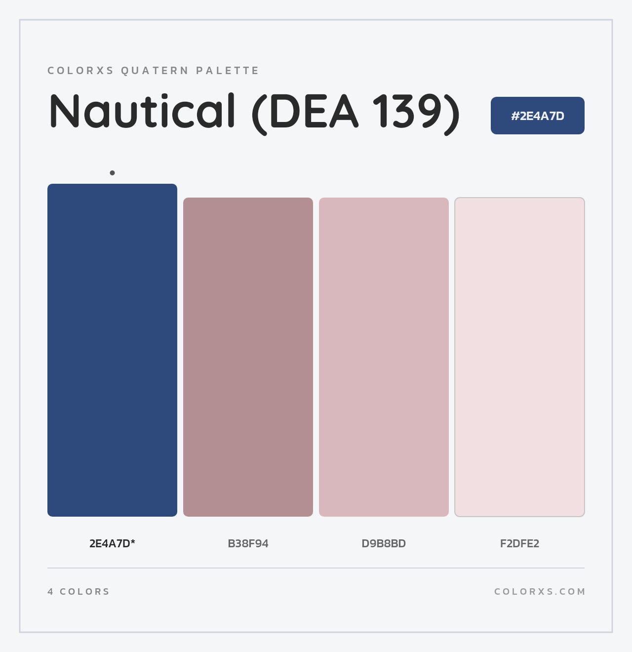 Nautical (DEA 139) - Colorxs Quad Palette