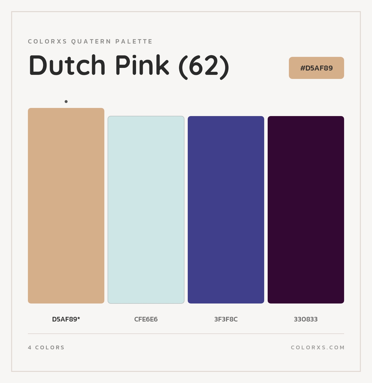 Dutch Pink (62) - Colorxs Quad Palette