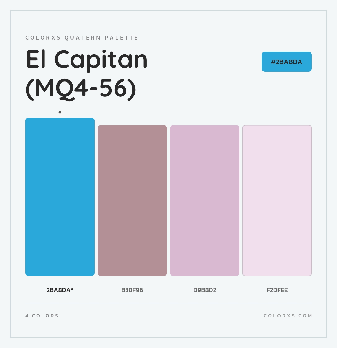 El Capitan (MQ4-56) - Colorxs Quad Palette