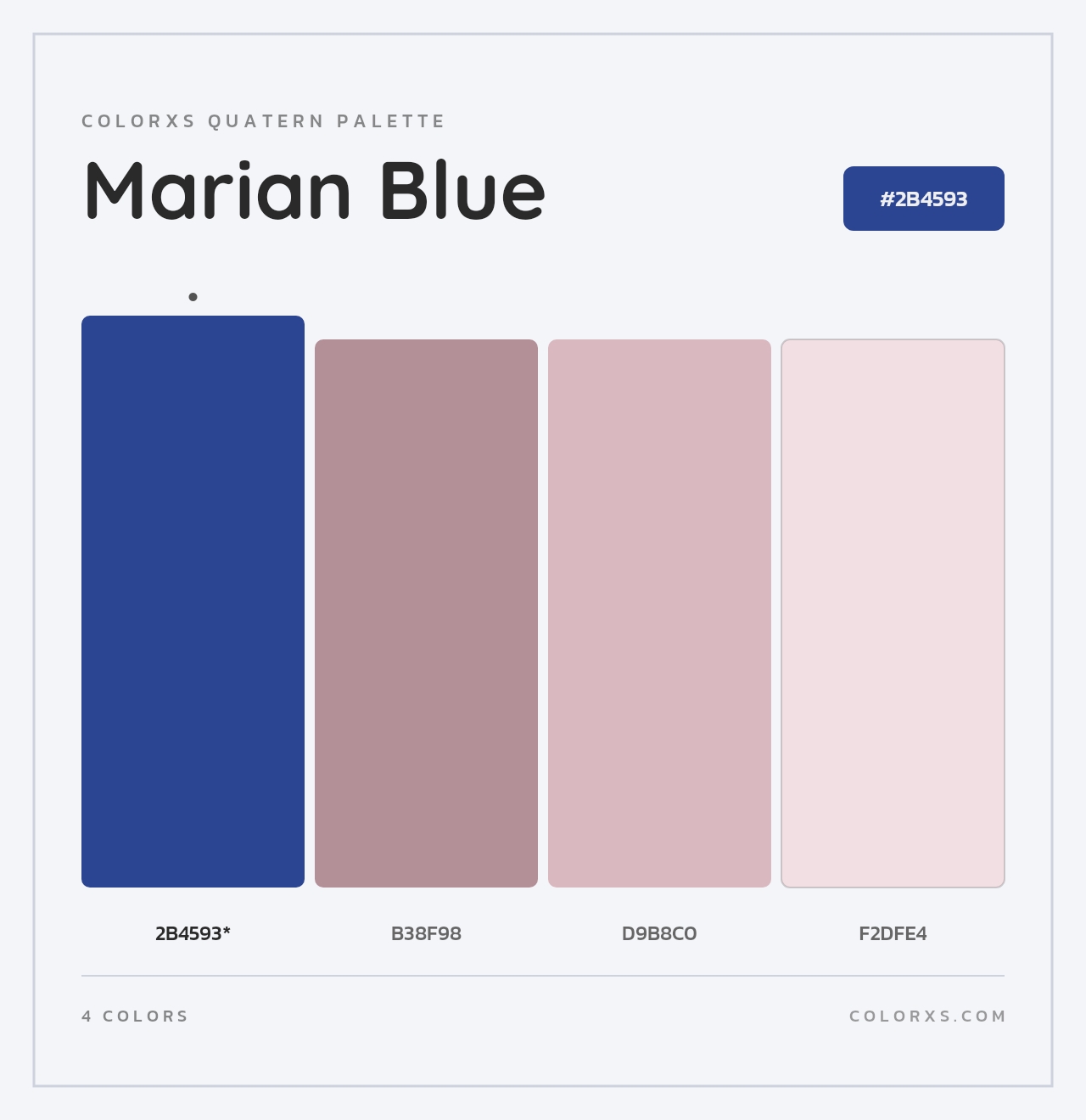 Marian Blue - Colorxs Quad Palette