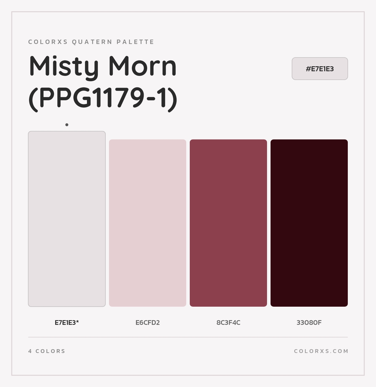 Misty Morn (PPG1179-1) - Colorxs Quad Palette