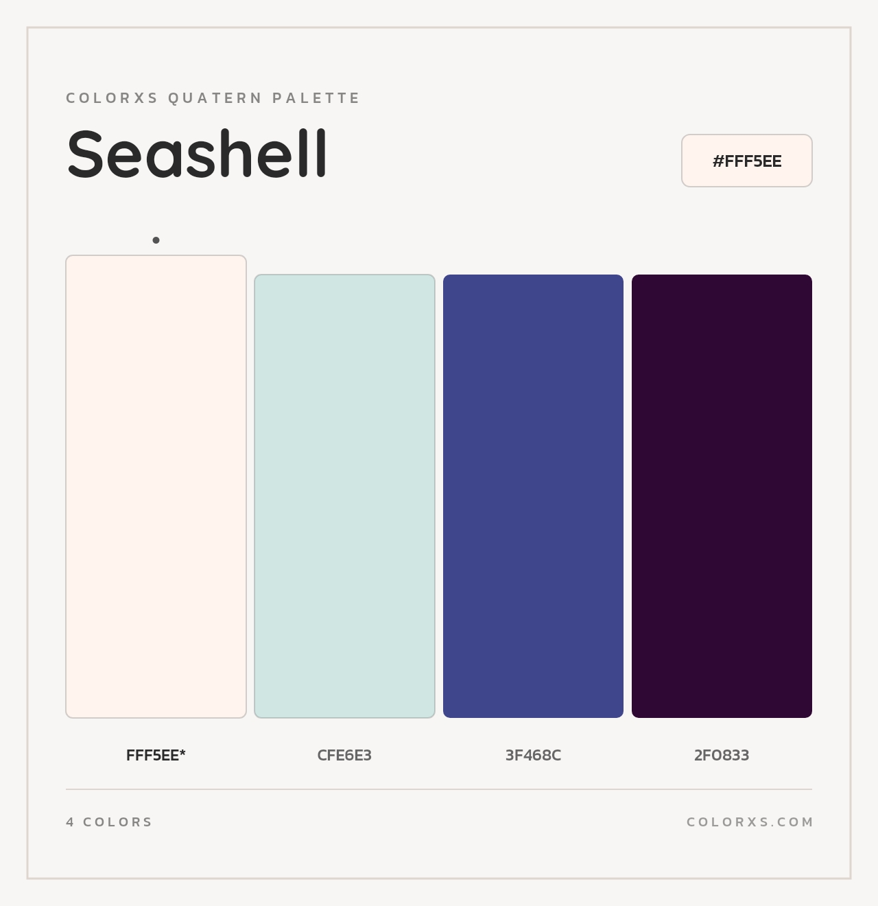 Seashell - Colorxs Quad Palette