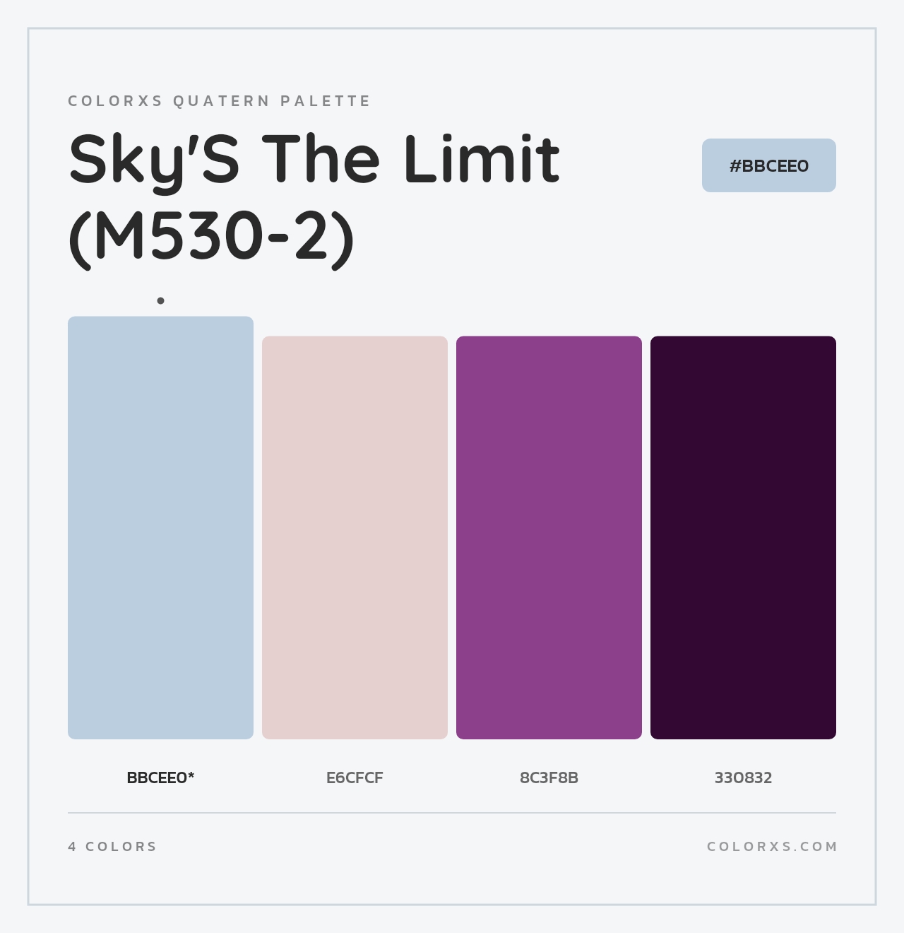 Sky'S The Limit (M530-2) - Colorxs Quad Palette