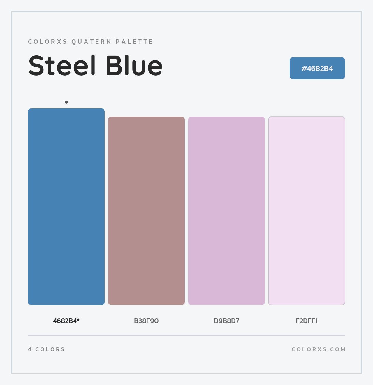 Steel Blue - Colorxs Quad Palette