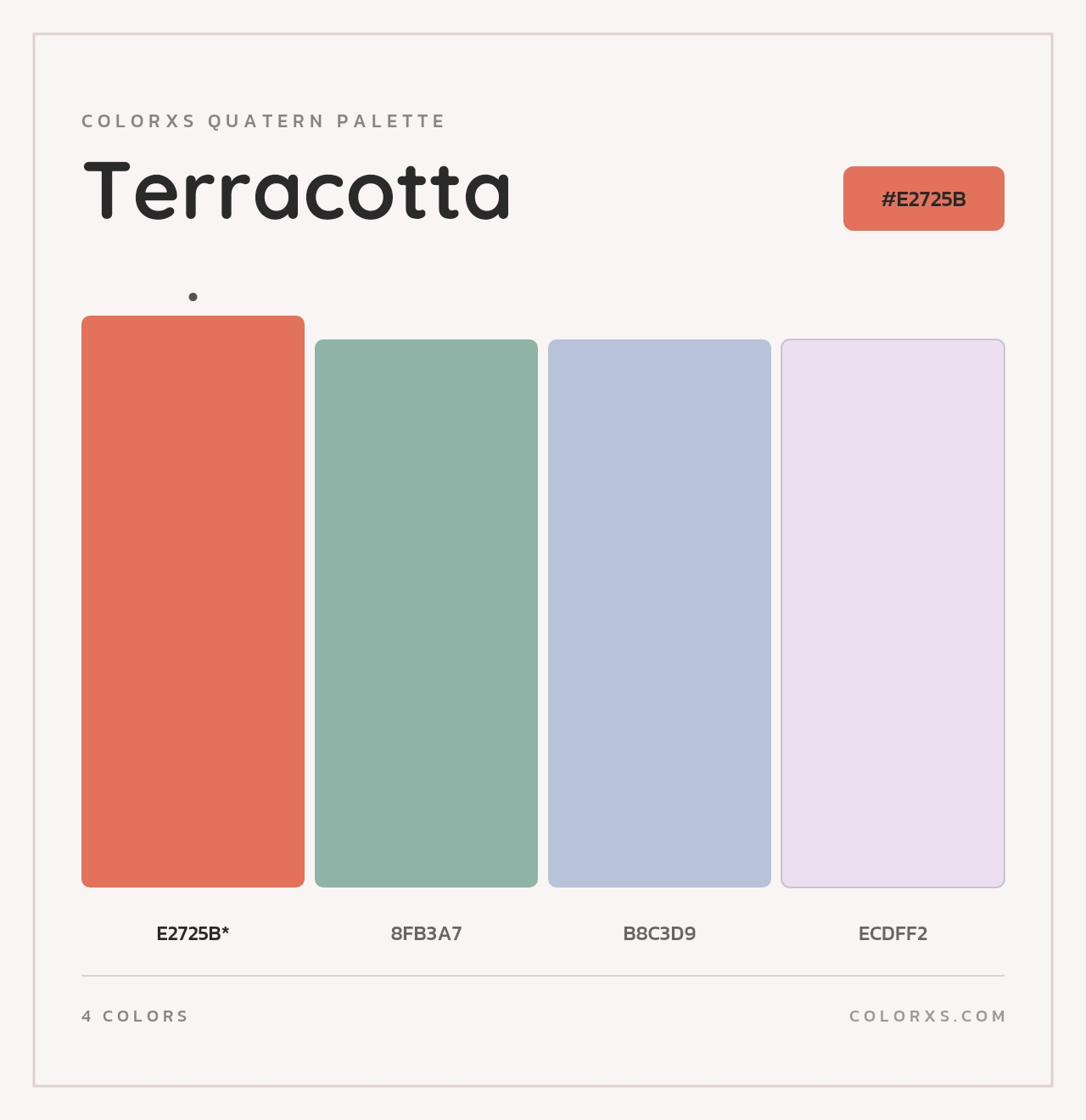 Terracotta - Colorxs Quad Palette