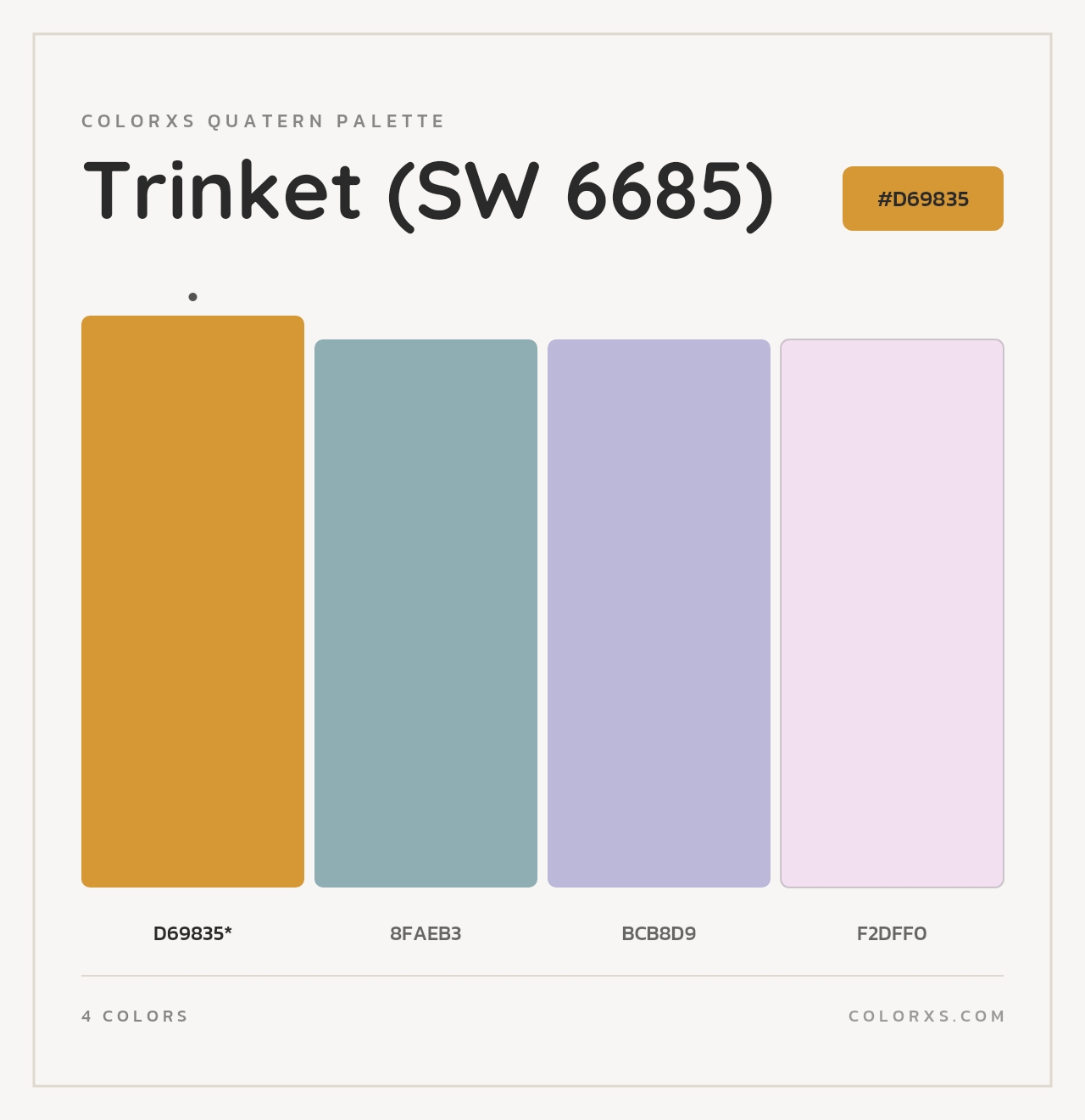Trinket (SW 6685) - Colorxs Quad Palette