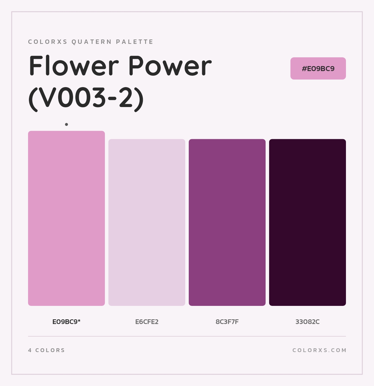 Flower Power (V003-2) - Colorxs Quad Palette