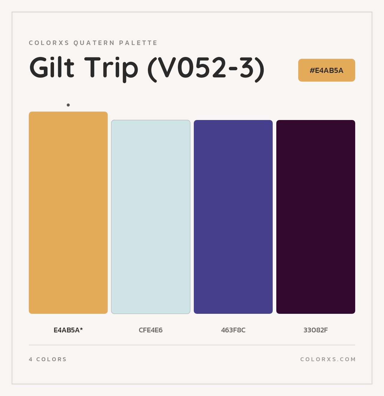 Gilt Trip (V052-3) - Colorxs Quad Palette