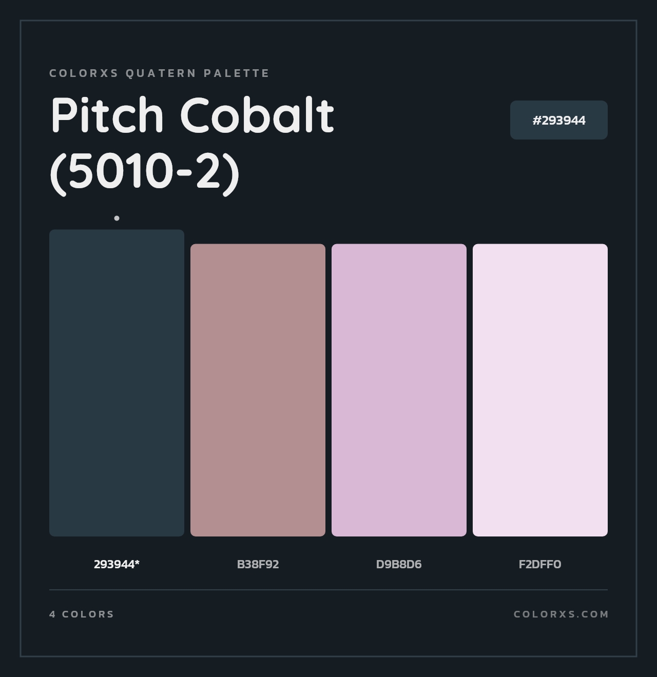 Pitch Cobalt (5010-2) - Colorxs Quad Palette