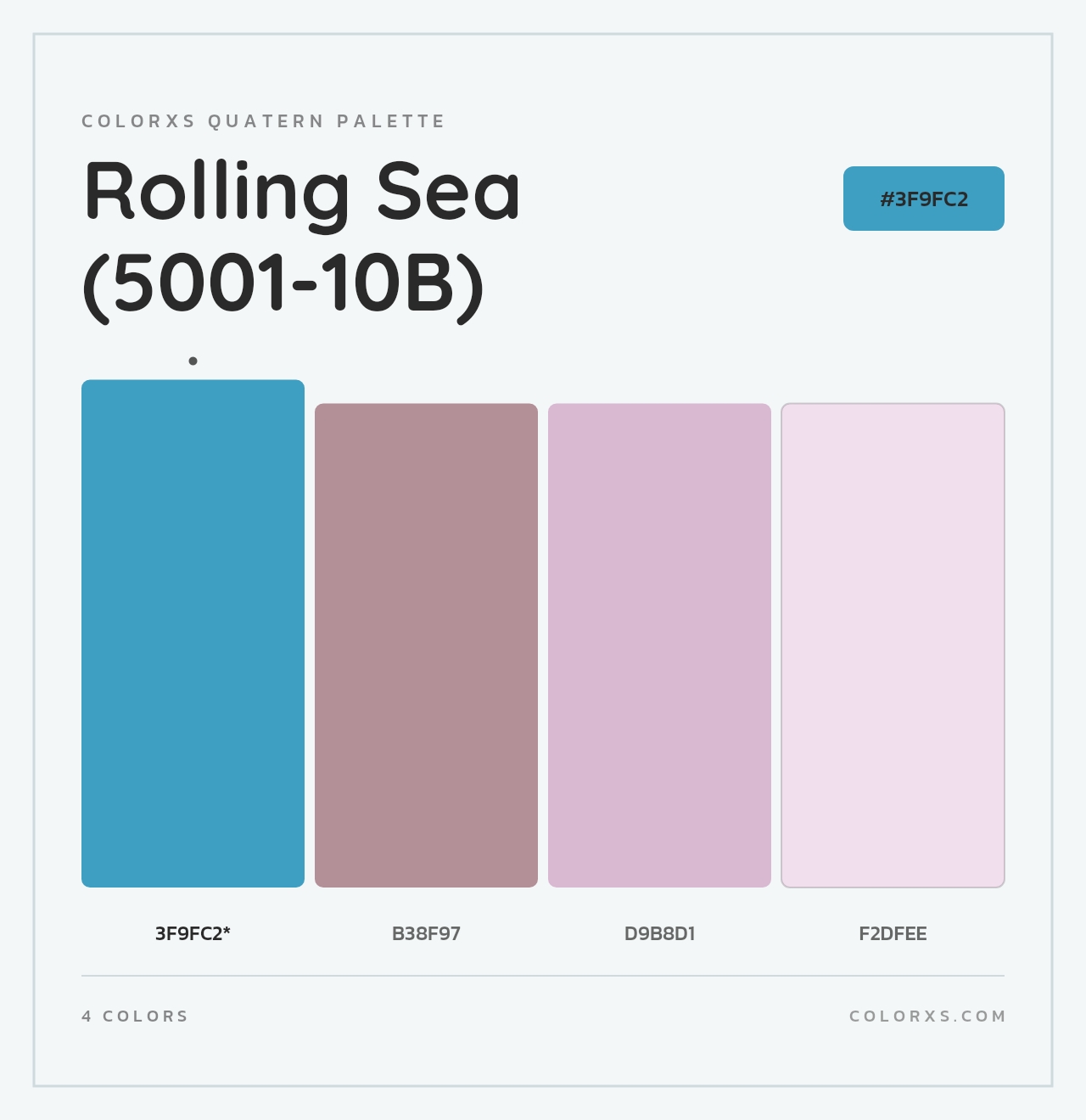 Rolling Sea (5001-10B) - Colorxs Quad Palette