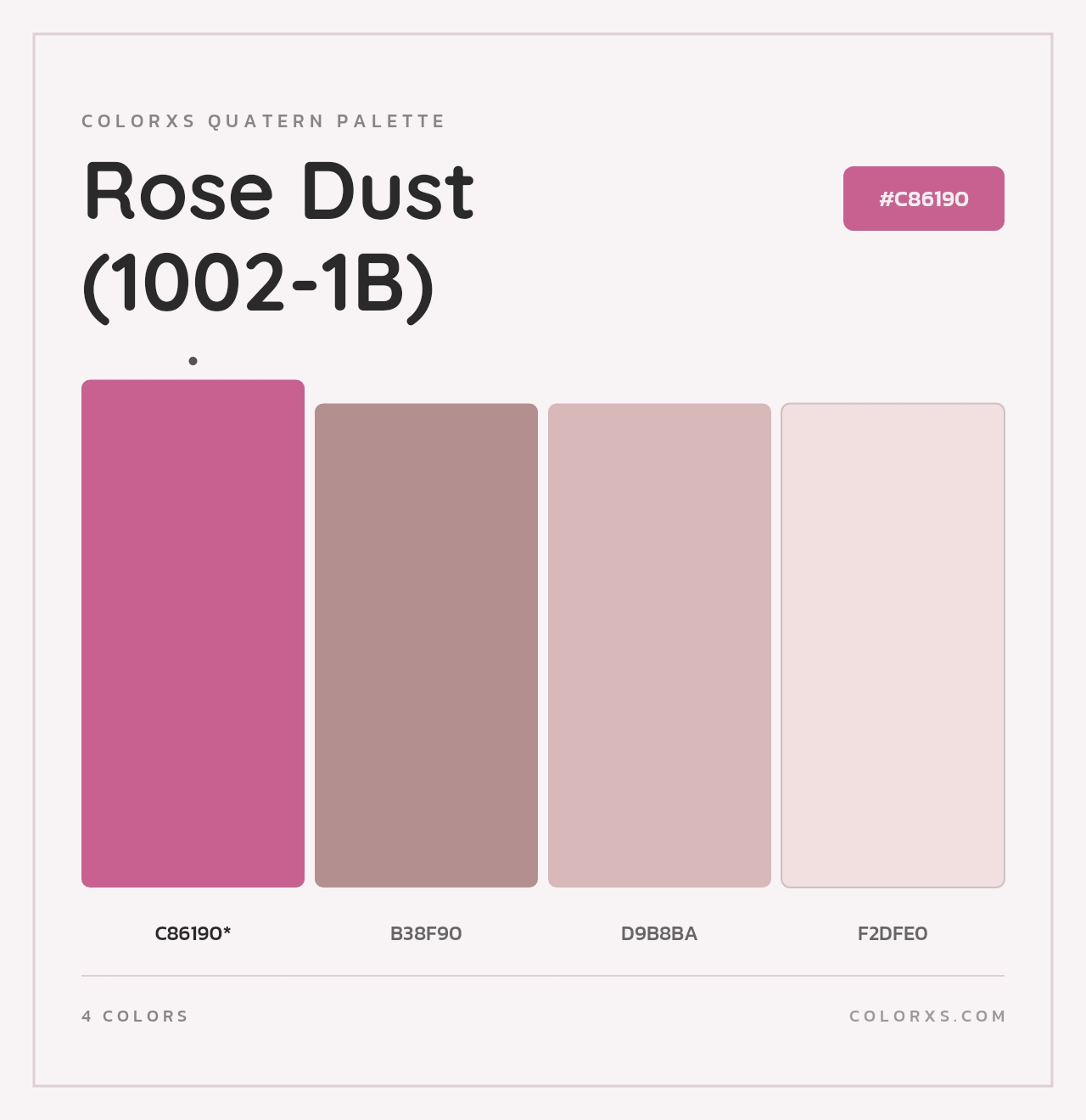 Rose Dust (1002-1B) - Colorxs Quad Palette