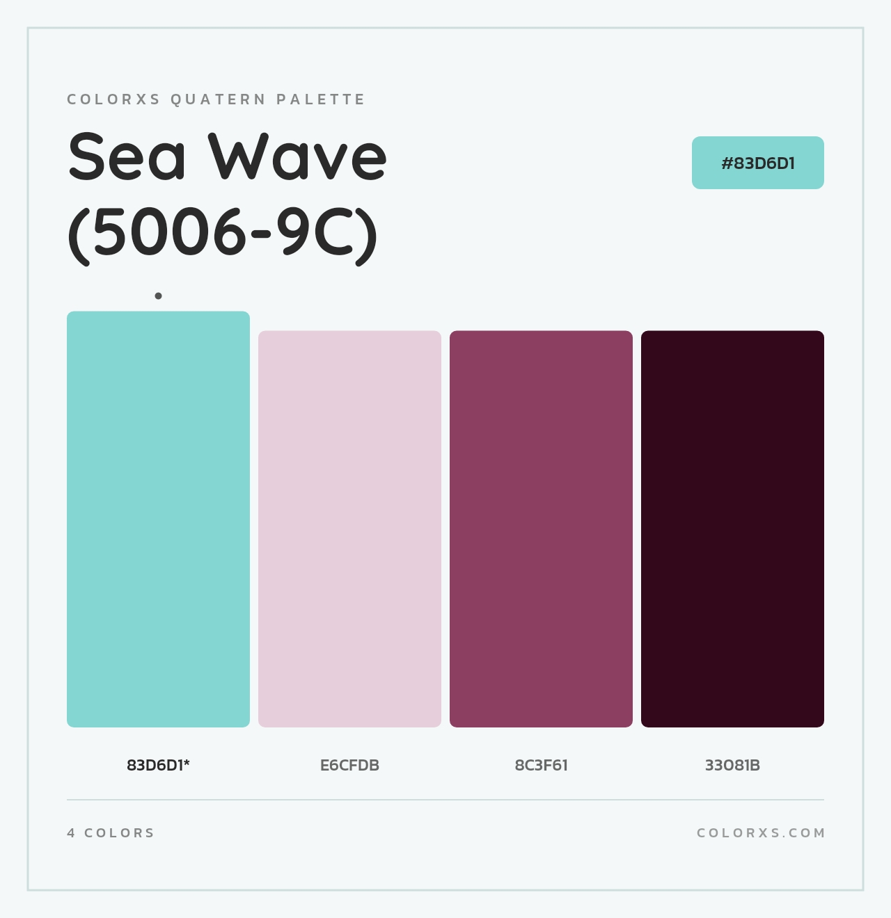 Sea Wave (5006-9C) - Colorxs Quad Palette