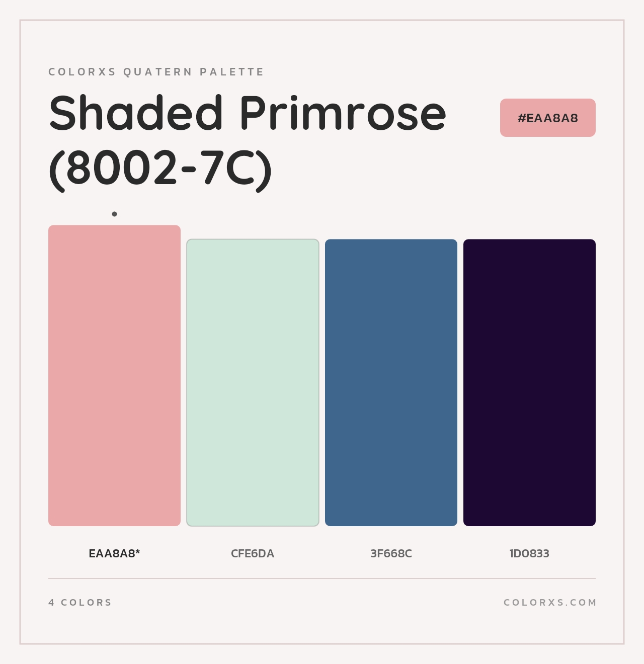 Shaded Primrose (8002-7C) - Colorxs Quad Palette