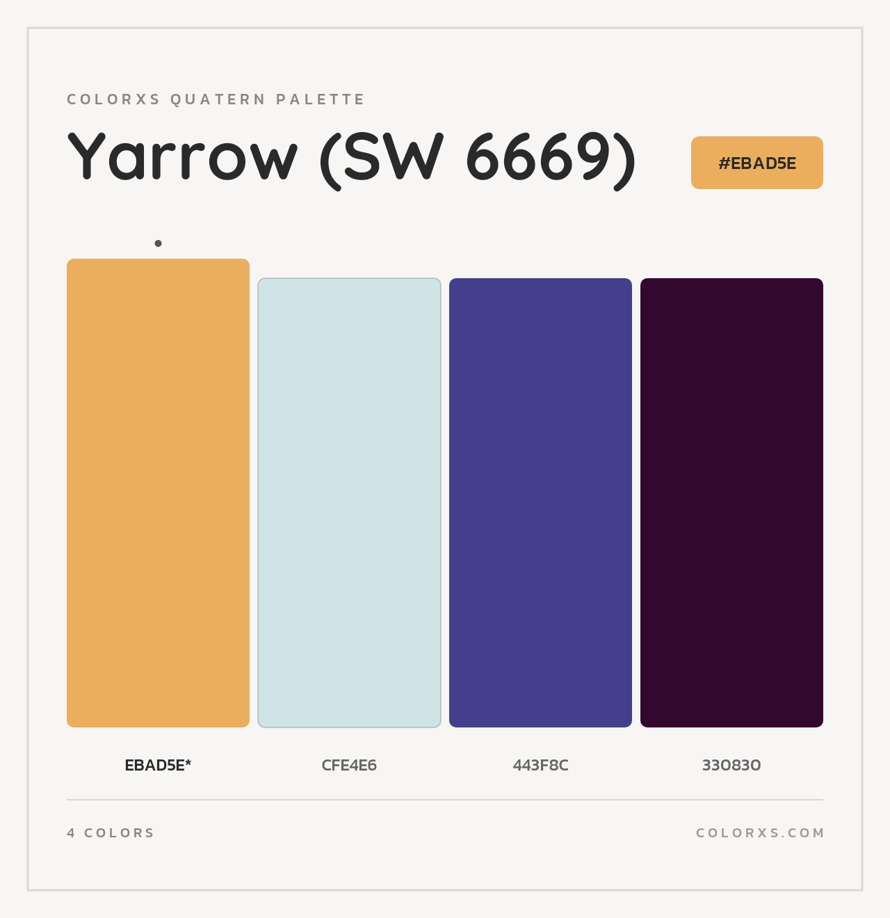 Yarrow (SW 6669) - Colorxs Quad Palette