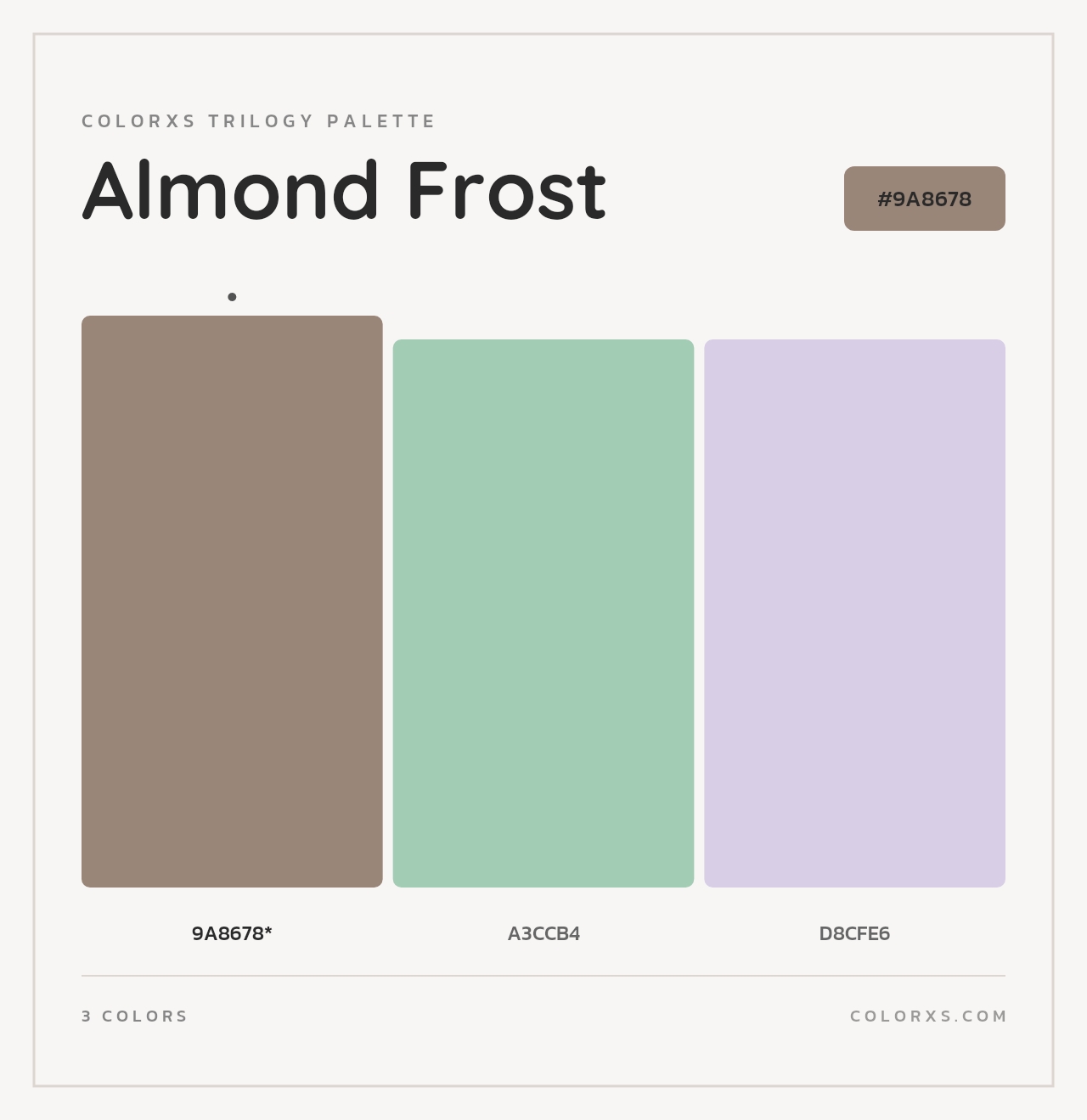 Almond Frost - Colorxs Trilogy Palette