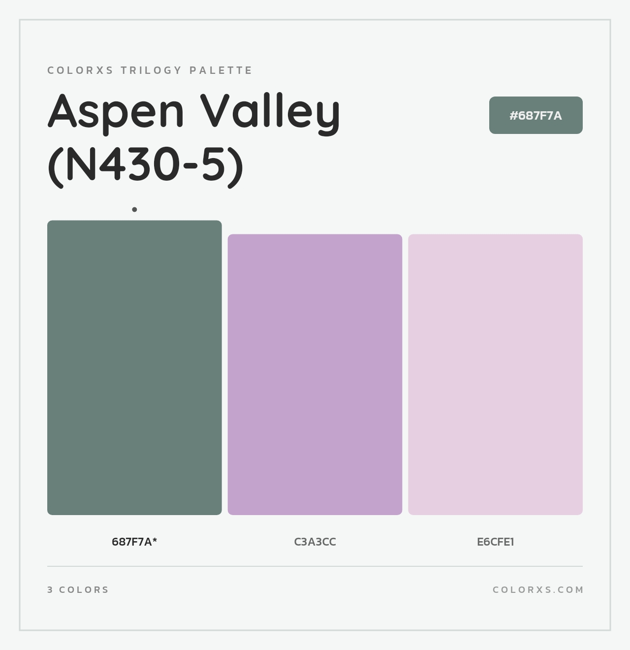 Aspen Valley (N430-5) - Colorxs Trilogy Palette