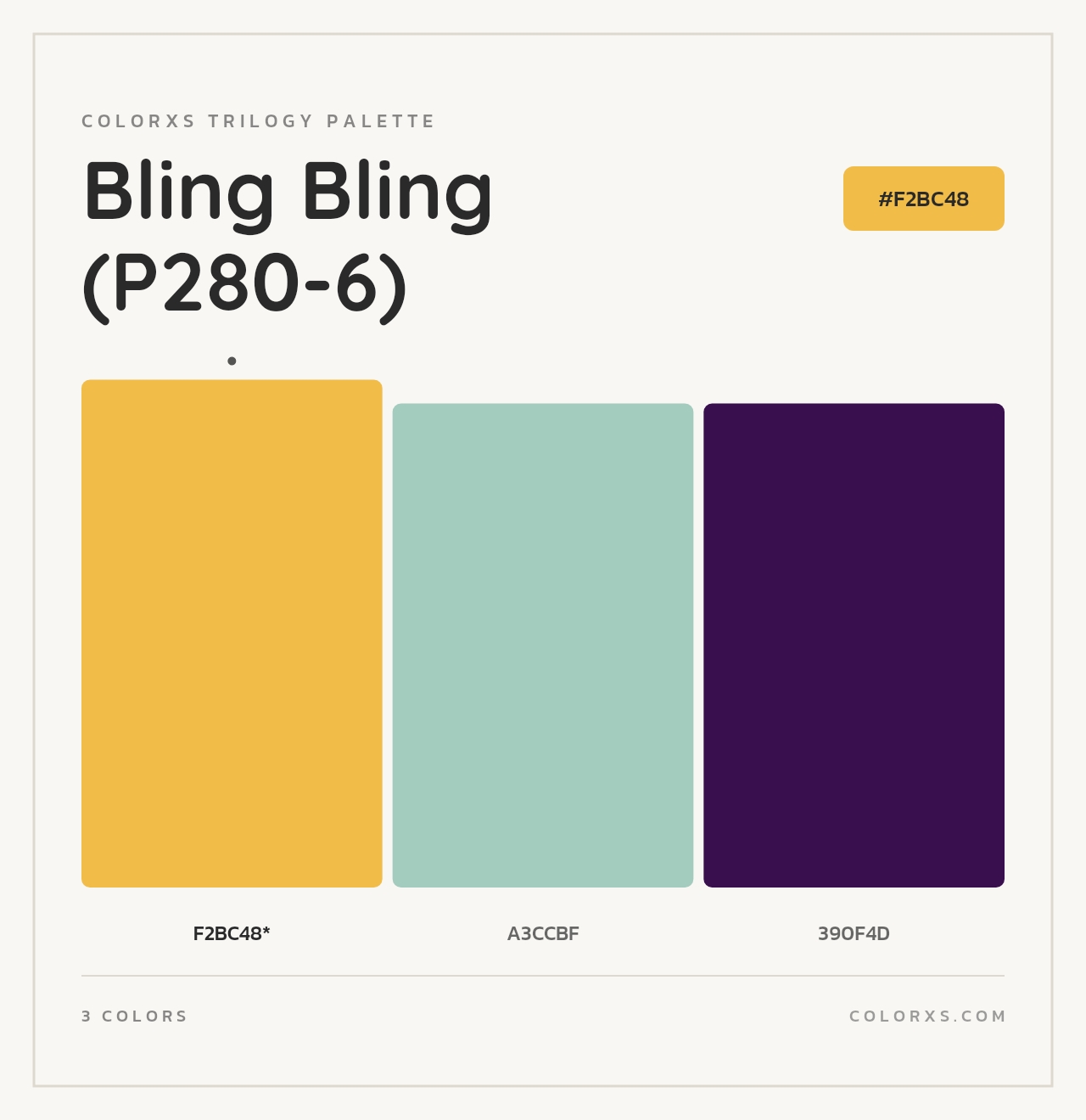 Bling Bling (P280-6) - Colorxs Trilogy Palette
