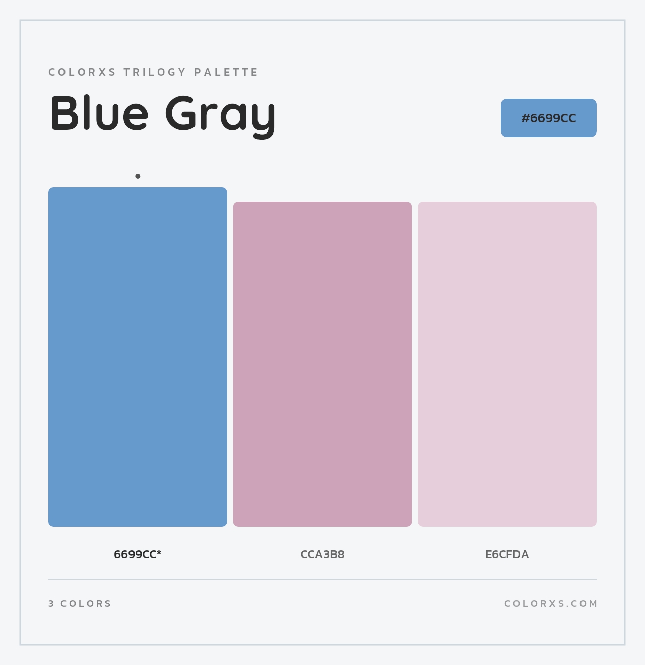 Blue Gray - Colorxs Trilogy Palette