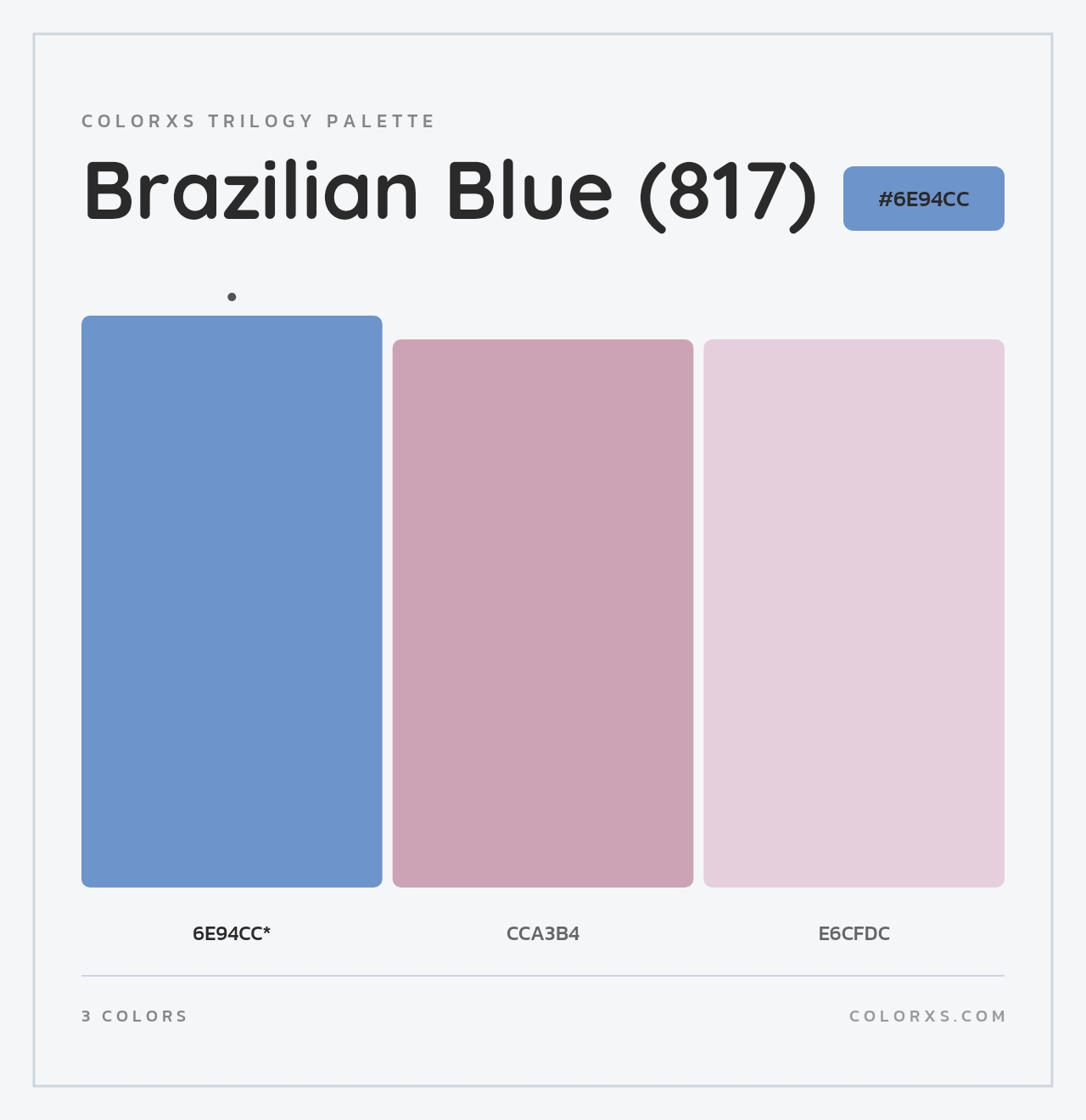 Brazilian Blue (817) - Colorxs Trilogy Palette