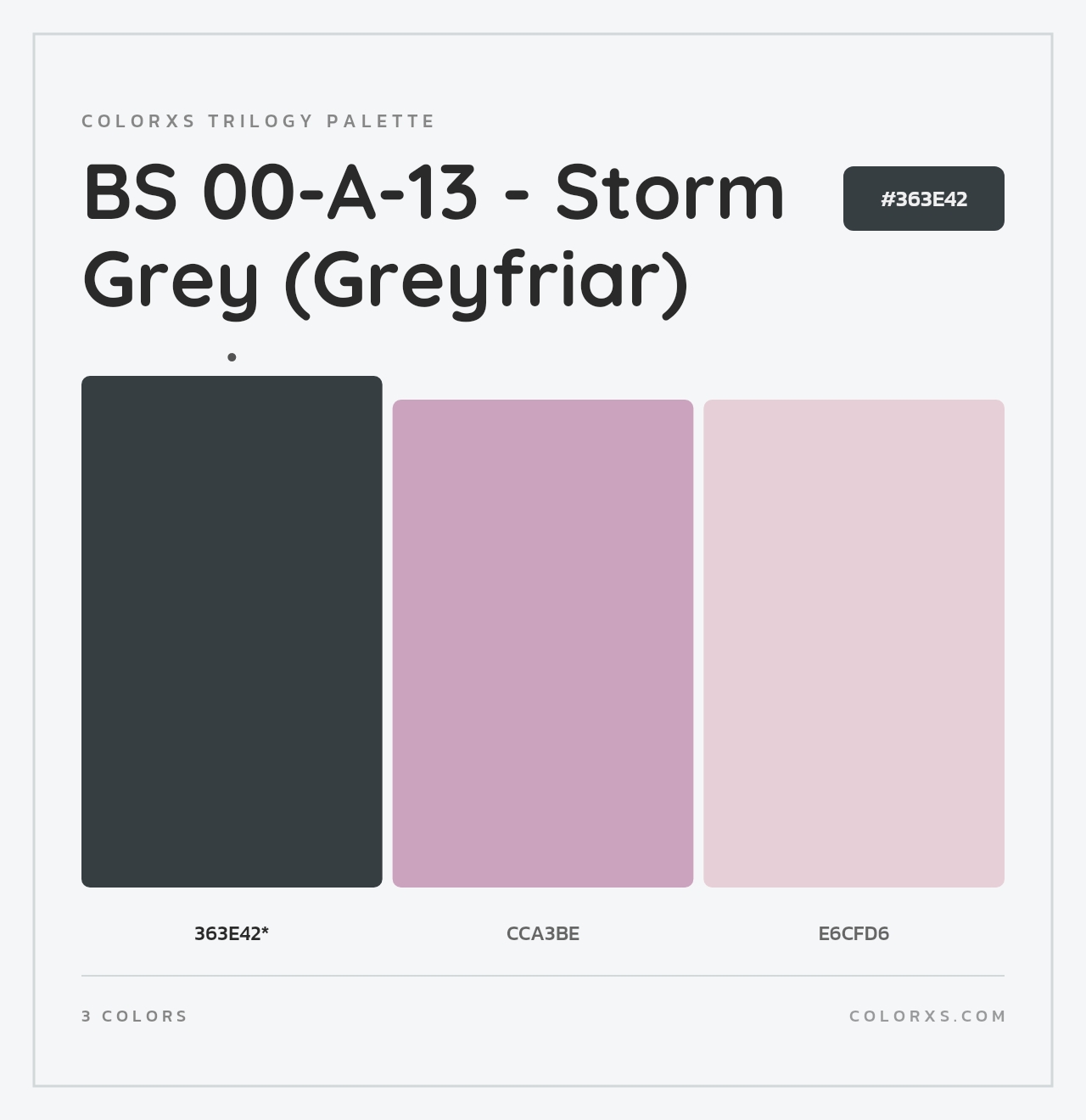 BS 00-A-13 - Storm Grey (Greyfriar) - Colorxs Trilogy Palette