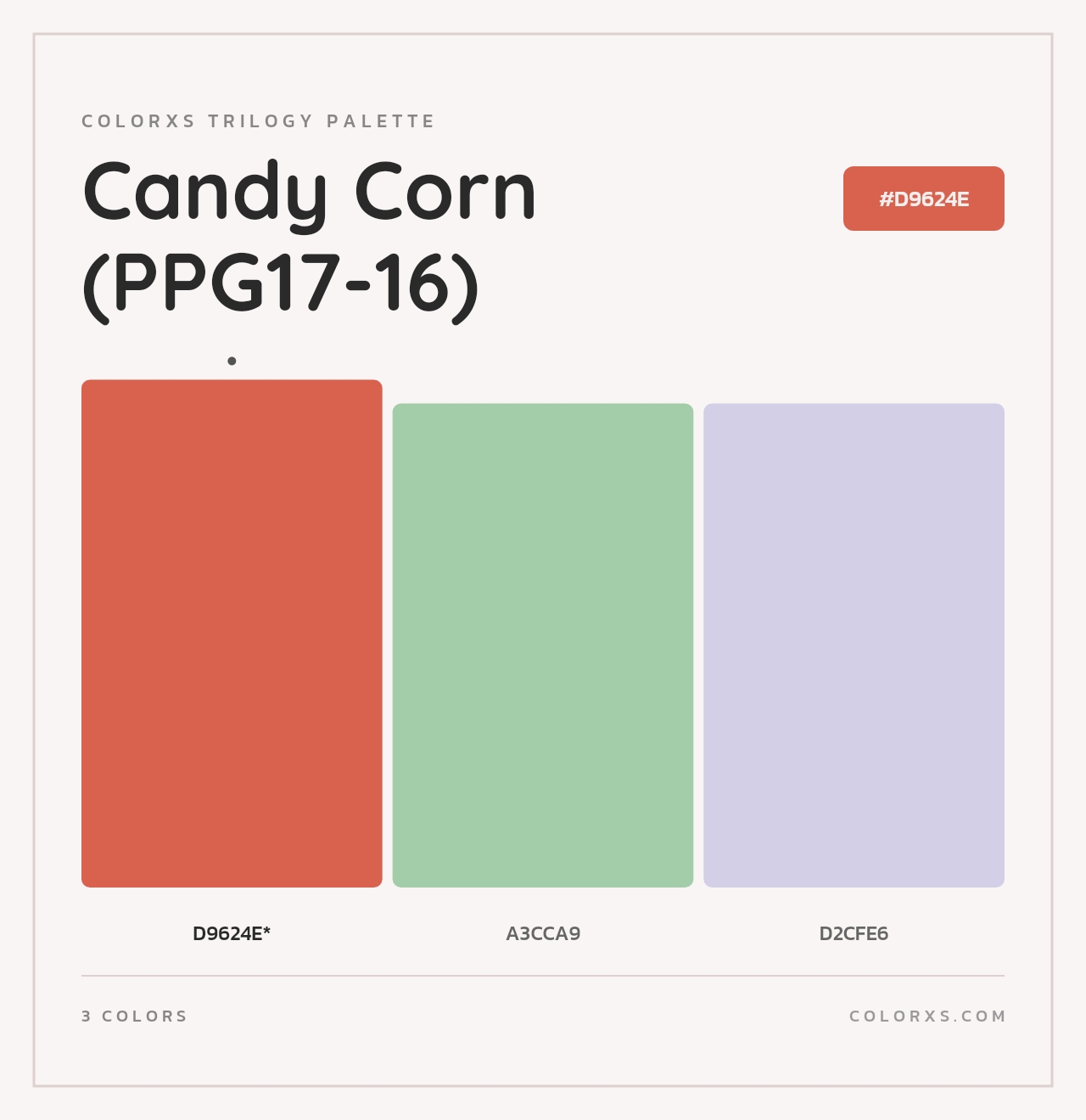 Candy Corn (PPG17-16) - Colorxs Trilogy Palette